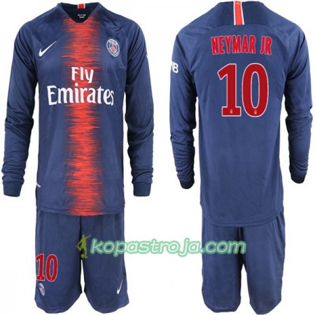 Billiga Fotbollströjor Paris Saint-Germain Neymar JR 10 Barn Hemma tröja 2018/19 Långärmad